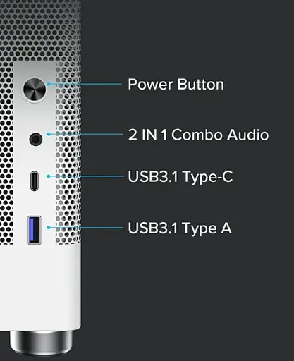 Корпус GameMax MeshBox PRO WT (MeshBox PRO WT) без блока питания - фото 11