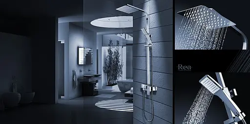 Душова система Rea Navaro хром з виливом REA-P0802, Хром - фото 5