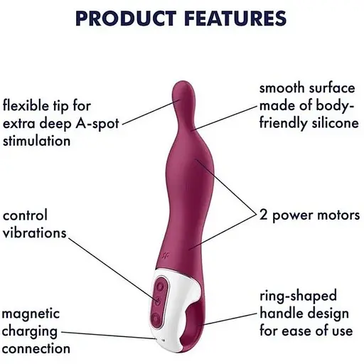 Вибратор для точки А Satisfyer A-Mazing 1 Berry - фото 3