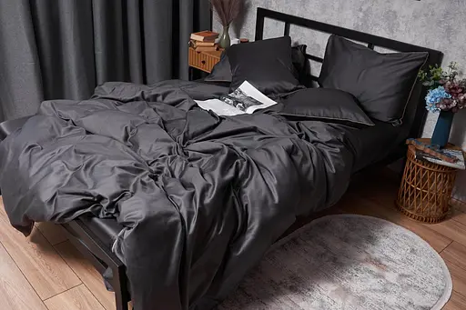 Комплект постельного белья Moon&Star Satin Premium Gold Corner полуторный евро 160х220 см наволочки 2х70х70 см - фото 3