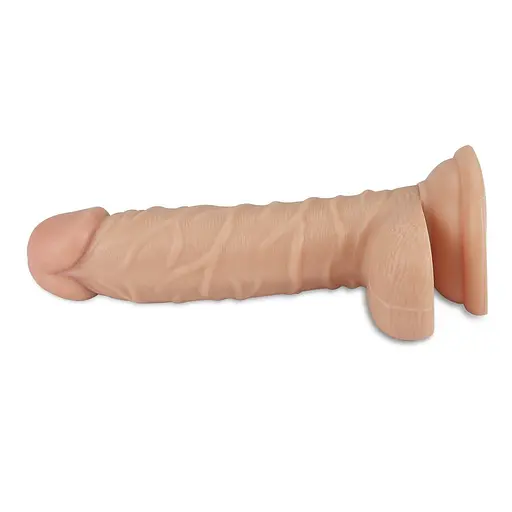 Реалистичный вибратор Lovetoy Real Extreme 19 см телесный - фото 2