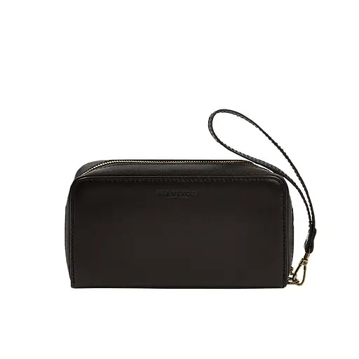 Кожаный клатч-купюрник 4.0 темно-коричневый краст - фото 8