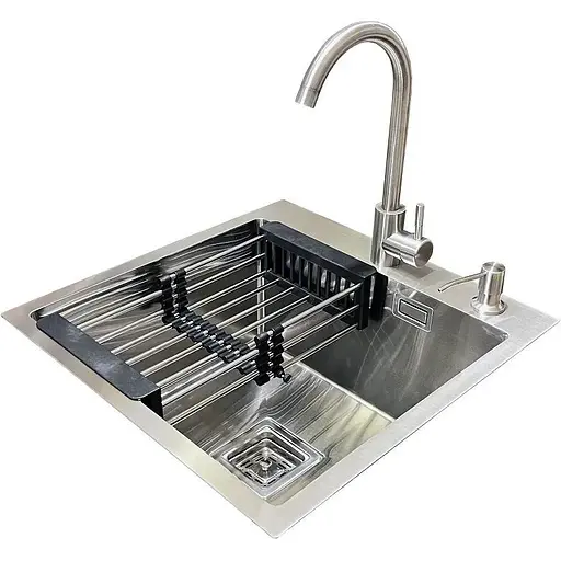 Комплект мийка + змішувач + дозатор Romzha Arta Nova U-450 (A) - фото 1