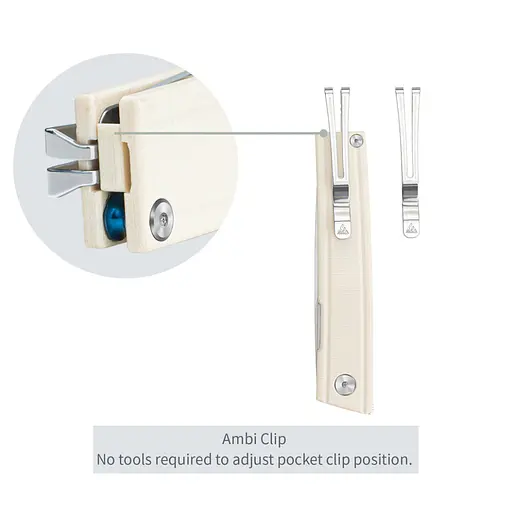 Ніж складаний SRM Gent 401LC-GT, білий - фото 13