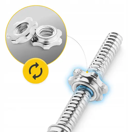 Гриф для штанги прямой 4FIZJO 150 см 25 мм (P-5905973401142) - фото 3