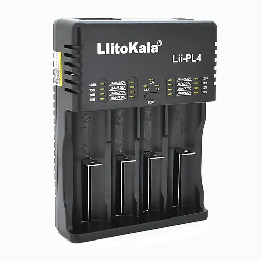 ЗУ универсальное Liitokala Lii-PL4, 4 канала, LED индикация, поддерживающая Li-ion, Ni-MH и Ni-Cd AA(R6), ААA(R03), AAAA, С(R14)