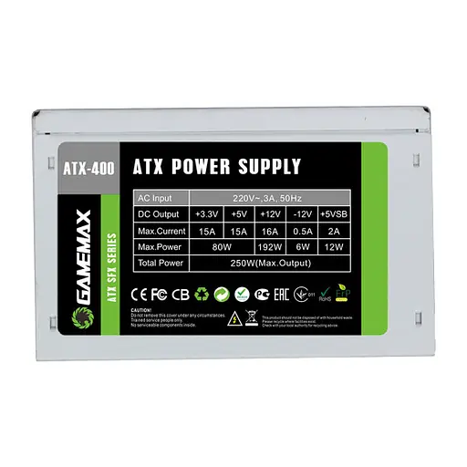 Блок питания GameMax ATX-400W SFX (400 Вт)