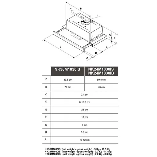Витяжка Samsung NK24M1030IS/UR - фото 9