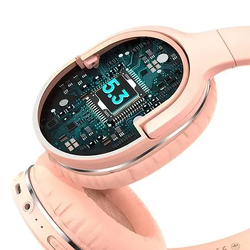 Бездротові навушники Baseus Encok Wireless headphone D02 Pro, BT5.3, AUX, 450mAh, 50h, Pink NGTD010304 - фото 7