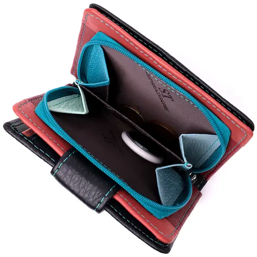 Вертикальный небольшой женский кошелек из натуральной кожи ST Leather 9.5х11.5х2.5 см acs0032278 - фото 8