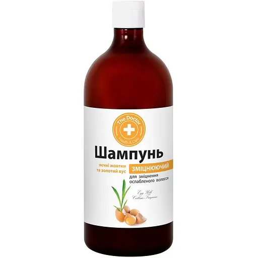 Шампунь Домашний Доктор Яєчні жовтки та золотий вус 1 л - фото 1