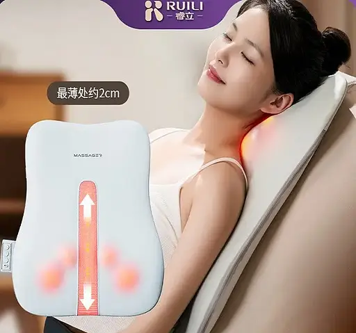 Массажная подушка для спины и поясницы Benbo R16-lux (роликовый массаж, подогрев) - фото 6