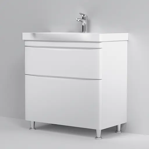 Тумба напольная AM.PM Like 80 см с умывальником (M80-FSX0802-WC0802-38) - фото 4