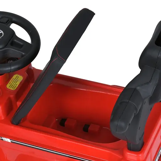 Детская каталка-толокар M 5043L-3 красный, c родительской ручкой - фото 4