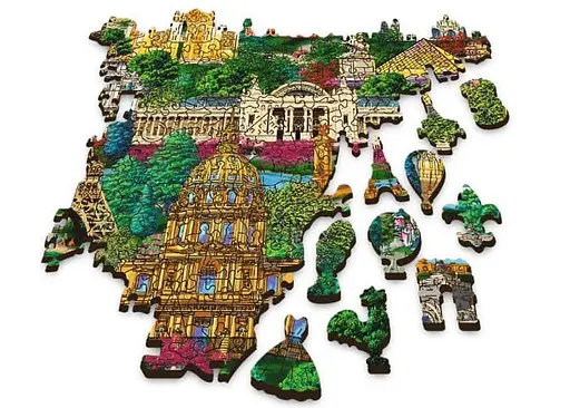 Пазл Trefl деревянный фигурный Популярные места Франции 1000 эл. (20150) - фото 3