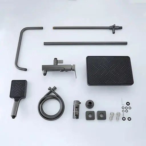 Душова система збройова сталь Frap F2484-9, Графітовий хром - фото 3