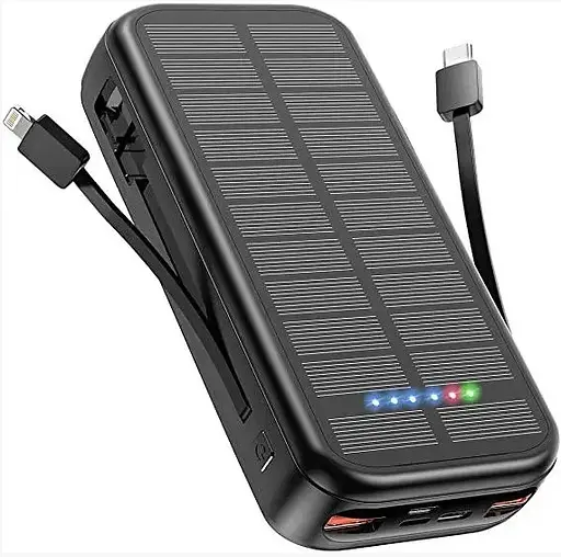 Портативна батарея Anyzoo Power Bank 30000mAh 20W AN-YD03 Сонячний зарядний пристрій