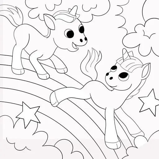 Нові водяні розмальовки. Єдинороги - фото 4