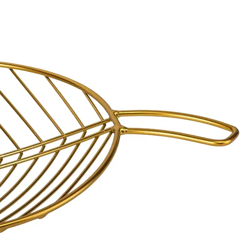 Фруктовница Elisey Золотой лист 19x40x5 см 1 шт золотистый (9138-004)   - фото 3