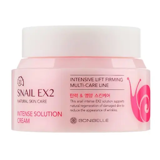Крем для лица Муцин улитки Snail EX2 Intense Solution Cream Bonibelle Enough 80 мл - фото 1
