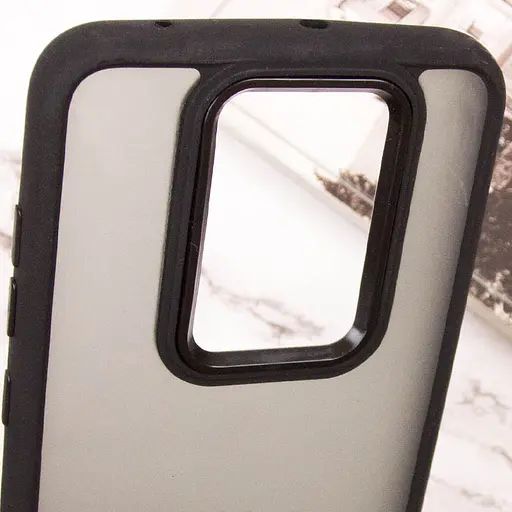 Чехол TPU+PC Lyon Frosted для Xiaomi Redmi Note 9 / Redmi 10X Черный - фото 5