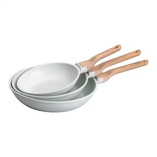 Набор универсальных сковородок ⌀ 20/24/28 см MGC алюминиевый с антипригарным покрытием 1,2/2/3 л - фото 3