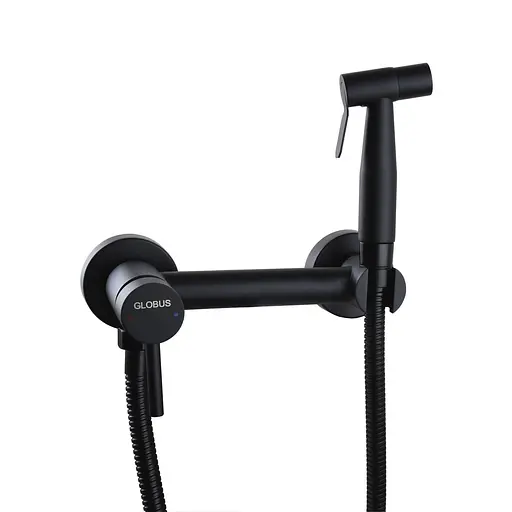 Смеситель для гигиенического душа наружного монтажа 150 мм Globus Lux SBT-6BB-106MIX, Черный матовый - фото 5