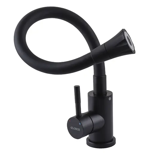 Змішувач для кухні Globus Lux Alpen SBT1-203SA-BB-B01 Чорний матовий - фото 5