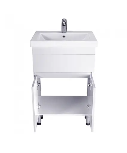 Тумба Мойдодир City White 60 з умивальником Como 60 Білий підлогова Білий - фото 3