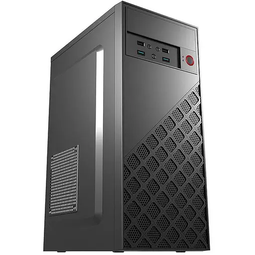 Корпус GTL XG07 чорний, без БЖ, Midi Tower, ATX / MicroATX / Mini ITX, 2xUSB 2.0, 2xUSB 3.0, CPU - 150мм/VGA - 330мм, 360x173x410 - фото 1