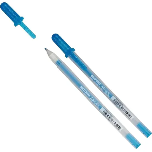 Ручка гелевая Sakura Metallic Синий - фото 1