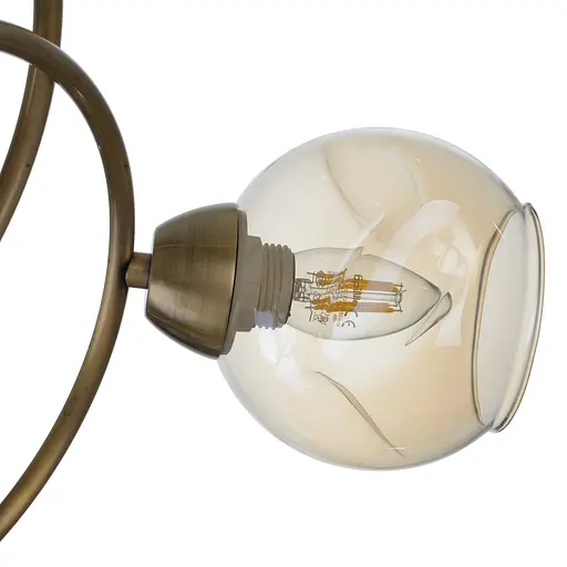 Люстра стельова Brille в спальню E27 60W AB (LK-683C/6) - фото 2