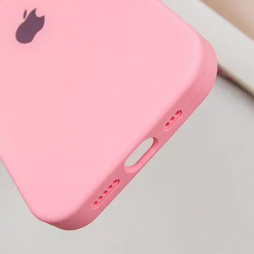 Чохол Silicone Case Full Protective (AA) для Apple iPhone 16 Pro (6.3) Рожевий / Light pink - фото 7