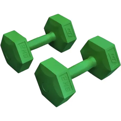 Гантели для фитнеса композитные Hop-Sport HS-C020DS 2х2кг зеленый