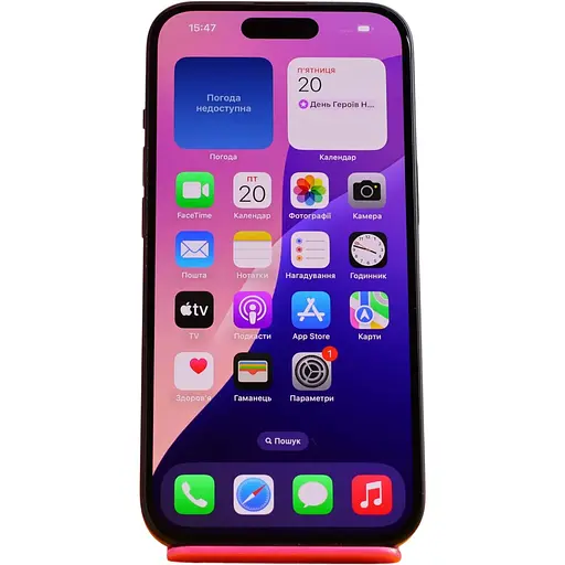 Смартфон Apple iPhone 15 128GB Black (MTP03) Б/У [158891] - фото 1