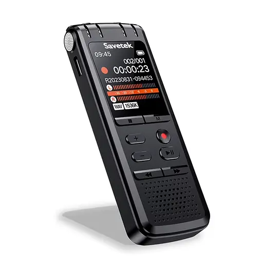 Професійний цифровий диктофон з шумозаглушенням та лінійним входом Savetek GS-R58, 32 Гб пам'яті (101148-32)