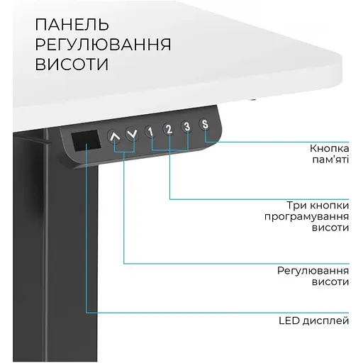 Компьютерный игровой стол OfficePro ODE1670WB [140167] - фото 5