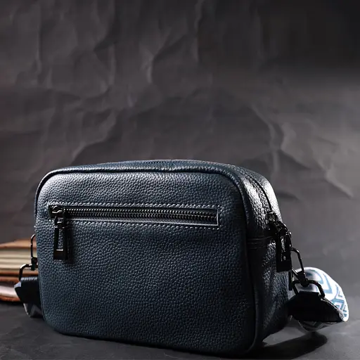 Женская сумка кросс-боди Vintage из натуральной кожи 21.5х14.5х7 см sum0029031 - фото 10