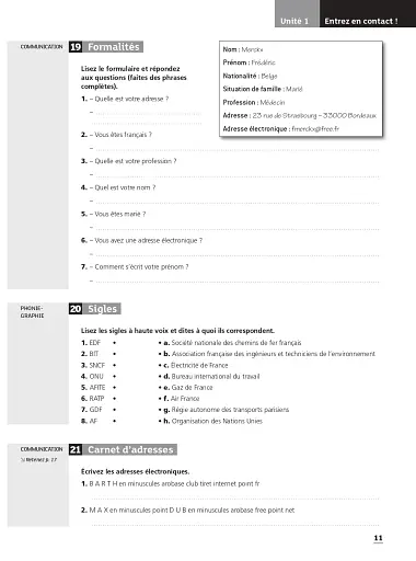 Objectif Express : Niveau 1. Cahier d'activites - фото 10