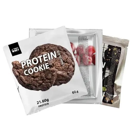 Набір печива протеїнового Craft Whey: Chocolate + Cherry + Black 160 г (2 шт.  х  60 г + 1 шт. х 40 г)
