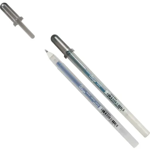 Ручка гелевая Sakura Glaze 3D-Roller Серый - фото 1