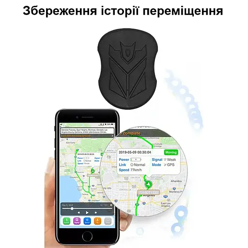 GPS трекер автономний з великим акумулятором 10 000 мАг з потужним магнітом SinoTrack ST-915 (101156) - фото 5