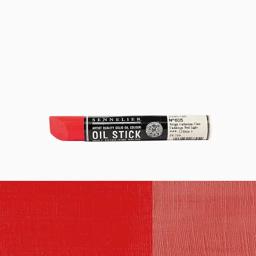 Фарба олійна у формі пастелі Sennelier Oil Stick, 38 мл, S3, Кадмій червоний світлий (Cadmium red light) - фото 2