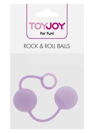 Вагінальні кульки Toy Joy RockRoll, 3.5 см, бузковий - фото 2