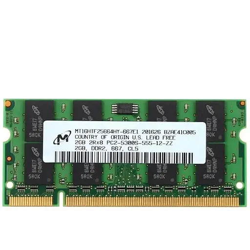 Оперативна пам'ять для ноутбука Micron SO-DIMM DDR2 2GB 667MHz PC2-5300 Б/В