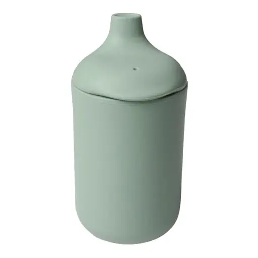 Пляшечка непроливна силіконова OldBro 175 мл olive - фото 1