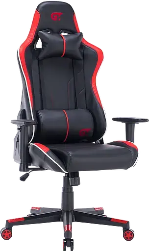 Геймерское кресло GT Racer черное с красным (X-2528 Black/Red) - фото 2