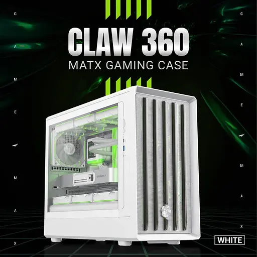 Корпус GameMax CLAW 360 WH RGB White (Claw 360 WH) - фото 9