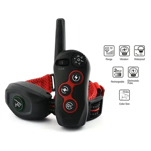 Електронний нашийник для дресирування собак + антилай 2 в 1 Dobe DB 400 розмір XL 53 - 63 см - фото 6