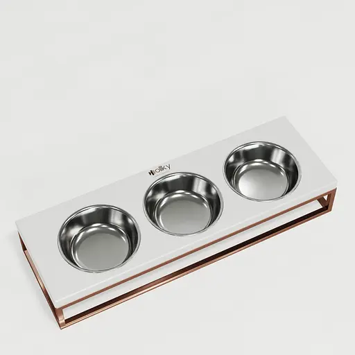 Hollky Base Bar — три миски на підставці (3 × 0,45 л) - фото 6